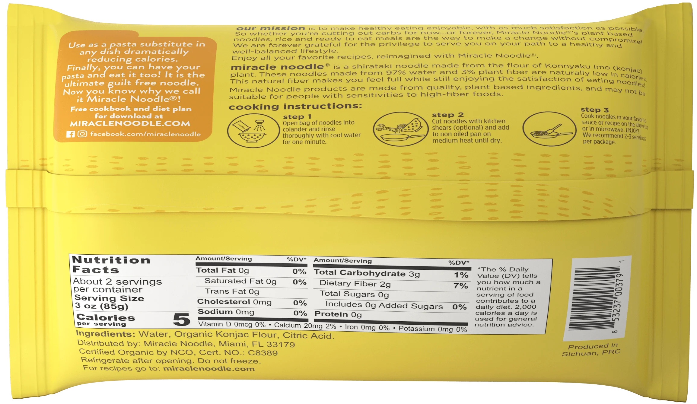 Miracle Noodle Organic Fettuccine - Image 3